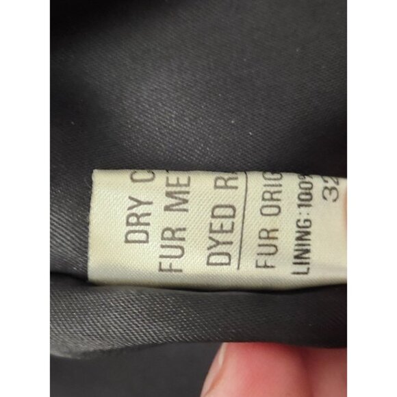 Niki Real Rabbit Fur Bomber Jacket Women’s Size L Black Genuine Fur Short Coat L - Picture 11 of 15